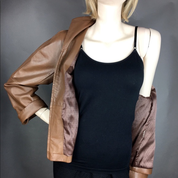 Max Mara Leather Jacket Size 8 - Picture 5 of 7
